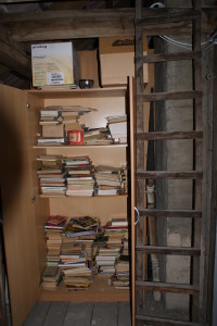Schrank auf dem Dachboden